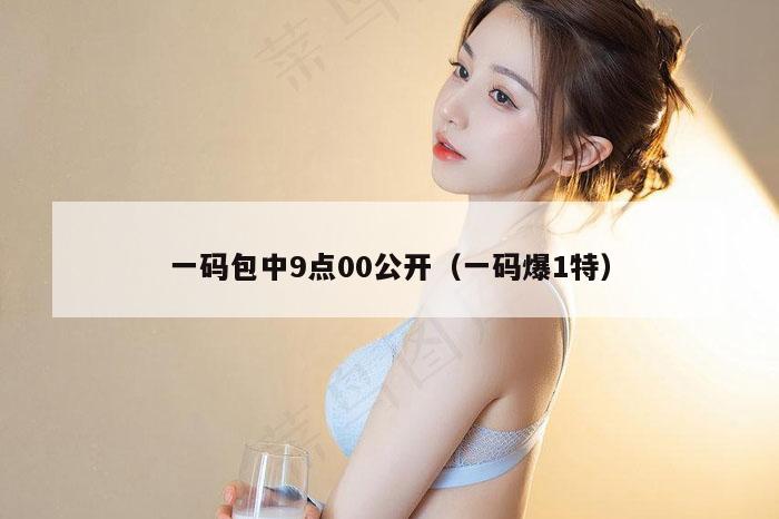 一码包中9点00公开（一码爆1特）